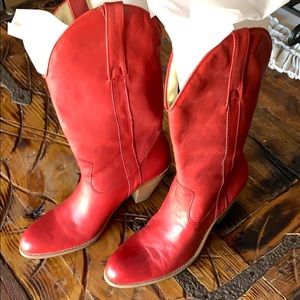 Jessica Simpson Red Cowboy Boot